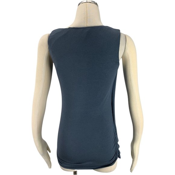 CAbi 294 Blue XS Blouse Collar Tank Lined - Picture 3 of 7